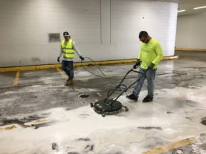 Concrete cleaning in commercial building | new jersey
