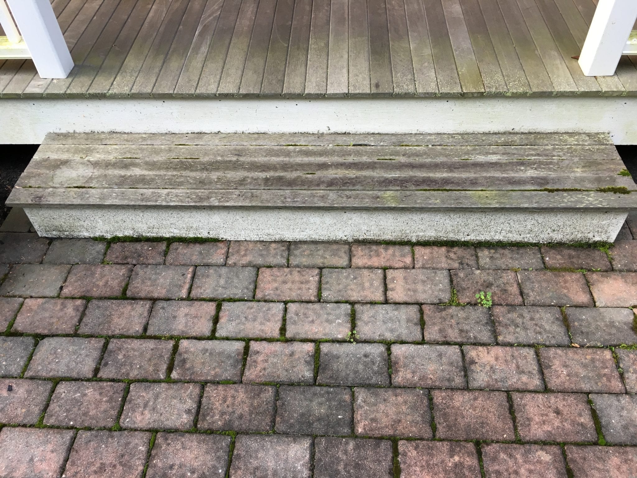 Before brick restoration in Central New Jersey
