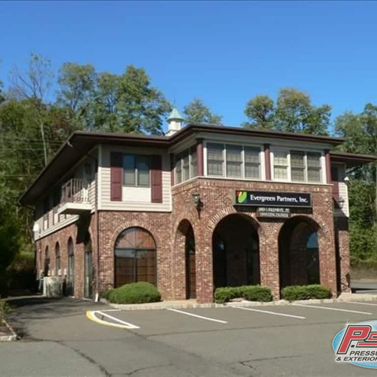 Pressure Washing Building in Central New Jersey