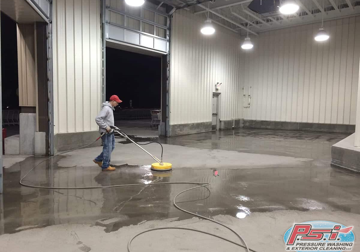 Commercial Services Concrete Surface Cleaning