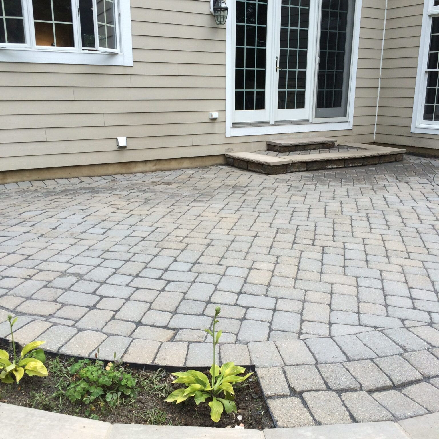 pation after brick restoration