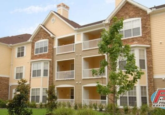 Yellow Apartment complex